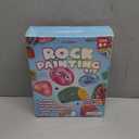 Dan&Darci Rock Painting Kit for Kids - Arts and Crafts for Girls & Boys Ages 6-12 - Craft Kits Art Set - Supplies for Rocks Paint - Best Tween Gift Ideas for Kid Activities Age 6 7 8 9 10 11 (Multi-color)