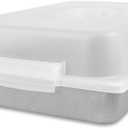 USA Pan 1117RCLD-ST-1 Bakeware Nonstick Rectangular Pan with Lid, 9x13-Inches,White