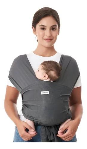 Momcozy Baby Carrier AirMesh - The Perfect Summer Water Sling for Newborns to Toddler 8-35 lbs - Cooling, Breathable and Lightweight Baby Wrap, Nice for Summer, Pool, Beach, Swimming, Charcoal Gray