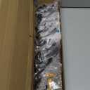 Kuhome 32.2'' Large Coat Rack Wall Mount Coat Hooks Coat Hanger with 8 Metal Black Triple- Hooks Brown Pine Real Wood Plank Hat Rack for Wall Hooks for Hanging Coat Hat Jacket