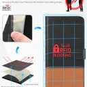 TUCCH Wallet Case for iPhone 13, [RFID Blocking] [3 Card Slots] TPU Interior Protective Case, Magnetic Folio Shockproof PU Leather Stand Flip Cover Compatible with iPhone 13 6.1 5G, Black & Brown
