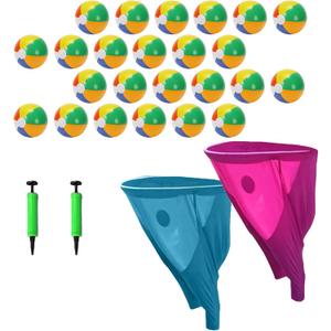 Granny Pants Yard GameGranny Pants Outdoor Gamewith 12/24/48 8.6-inch Bouncy Balls and PumpField Day Games for Adultsfor BirthdaysBBQsBeach and Backyard Games