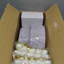 Nervure 350PCS Gold Plastic Plates - Gold Plastic Dinnerware Sets for 50 Guests - 100 Disposable Plates, 150 Silverware, 50 Cups, 50 Napkins for Wedding & Party