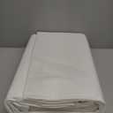 Mayfair Linen 100% Organic Cotton Sheets Queen Size - 4 PC White Organic Cotton Percale Sheets Queen Set, Soft, Cooling & Breathable Bedsheets, 16" Deep Pocket Hotel Bedding Set - GOTS Certified