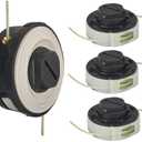 C3-2 Trimmer Head with 3 Spools Kit for Stihl FSA57 FSE52 FSA 57 FSE 52 Weed Eater Head, Replaces Autocut C3-2, 4009-710-2106