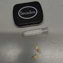 Secaden Cosplay 3 Pairs Vampire Teeth with Adhesive Dentures Halloween Party Props Fangs (13mm, 15mm, 17mm)