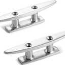 Boat Cleat Open Base 4/5 /6/8 inch, Dock Cleat 316 Stainless Steel Marine Grade, Include Installation Screws
