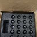 GAsupply 14x1.5 40mm Shank Lug Bolts, Fit for X3 E83, for X5 E53, for 7 Series E6x, 20pcs Black Conical Seat 61mm Tall Lug Studs for Wheel Spacers, 17mm Hex, 40mm Thread Length Extended Wheel Hub Bolt