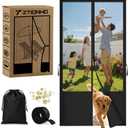 Magnetic Screen Door Fits 36x80 Inch Front Doors Heavy Duty Fiberglass Mesh,36 Magnets Auto Close,No Tools Installation,Keeps Bugs Out Lets Breeze in,Pet Kid Friendly with Storage Bag