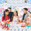 42Pcs Cinna-morolls Party Supplies Pack IncludesBannerCake TopperBlackdrop,Balloons for Cinna-morolls party supplies