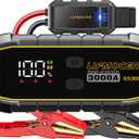 GS300 Jump Starter - 3000A Car Battery Jump Starter for Up to 10.0L Gas and 8.0L Diesel Engines, 12V Portable Jump Box with Storage Case USB Quick Charge, and LCD Display