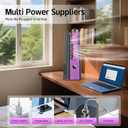 Desk Fan, 13 Inch Portable Bladeless Fan, Small Quiet Table Fan with 60Oscillating, 9 Speeds & 9H Timer, LED Display, Button Control, Easy to Clean, Personal Desktop Fan for Bedroom, Office