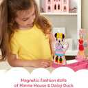 Melissa & Doug Disney Minnie Mouse & Daisy Duck Magnetic Dress-Up Wooden Dolls  Pretend Play Set (40+ pcs) Minnie Mouse Toys, Disney Dress Up Dolls for Preschoolers & Kids Ages 3+