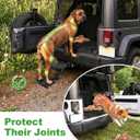 Hitch Step 2 Inch Receiver for SUV Truck RV, Heavy Duty 2 Step Dog Stairs with Adjustable Height, Foldable Dog Stairs & Dog Car Steps, Universal Trailer Hitch Step & Tow Hitch Step