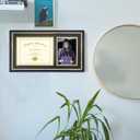 10x18 Solid Wood Diploma Frame for 7x9 Certificate and 5x7 Photo