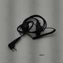 KEYBLU D Shape Earpiece CP200d, CLS1410, CLS1110, CP185, CP200, RDM2070d Headset with Big PTT for 2 Pin Walkie Talkie Radio (Motorola)