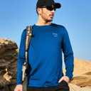 NORTHYARD Men's Hiking Graphic Shirts Long Sleeve UPF 50+ Fishing T-Shirt (XL)