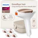 Philips Lumea 9000 Series IPL Hair Removal Device, Visible Permanent Laser Hair Reduction Done at Home, for Women & Men, SenseIQ Technology, 4 Attachments for Body, Face, Bikini & Underarms, BRI984/03 (White)