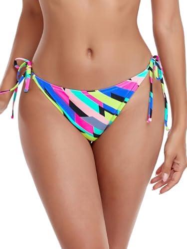RELLECIGA Women's Side Tie Bikini Bottom, Large 