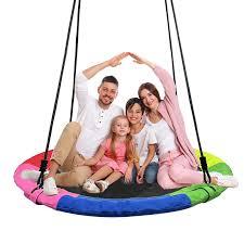 Tree Swing,Saucer Flying Swing 40 Inch for Kids,900D Oxford Waterproof, 900lbs Weight Capacity,with Adjustable Hanging Straps, for Backyard, Playground, and Camping, Gifts for Kids