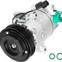 TadaMark Air Conditioner AC Compressor with Clutch Fit for Hyundai Elantra 2011-2013 1.8L (Without Automatic Temperature Control), Fit for Kia Soul 2012-2013 2.0L, This Compressor Comes With 2 Pin