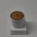 JOJUNO White Ceramic Canister Set with Wooden Lids  3-Piece Airtight Food Storage Jars for Kitchen, Embossed Design, Small/Medium/Large Sizes (12/30/48 oz)  Flour, Sugar, Coffee, Tea Containers