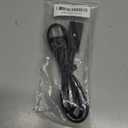 HASMX 2 Prong Percolator Power Cord 36" for Farberware 134, 138, 142 Coffee Pot Percolator Cord 1/2 Inch Wide, 2pin Cord Black 3ft Length (1-Pack)