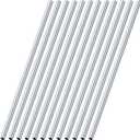 Blulu 12 Pcs Round Aluminum Tube 36 Inches Long Seamless Aluminum Tubing Metal Straight Pipe Industrial Metal Tubing for Home DIY Craft Model (0.35 Inch Od)