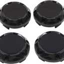 uxcell 4 Pcs 64mm Dia 4 Clips Car Wheel Tyre Center Hub Caps Covers Protector Black