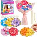 Vinkp Art Activity - Flowers Magic Toys, DIY Craft Toys Kits, Creative Activity, Gifts for Girls & Boys Ages 4, 5, 6, 7, 8, 9