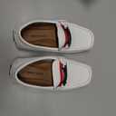 Bruno Marc Boy's Loafer Slip-On Dress Shoes,Size 11 Little Kid,White,SBLS218K