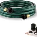 Garden Hose Short Extension for Watering  Leakproof and No Kink  1/2 Inch PVC Hose 10FT with Female and Male Fittings for Outdoor or Connection Use (Green)