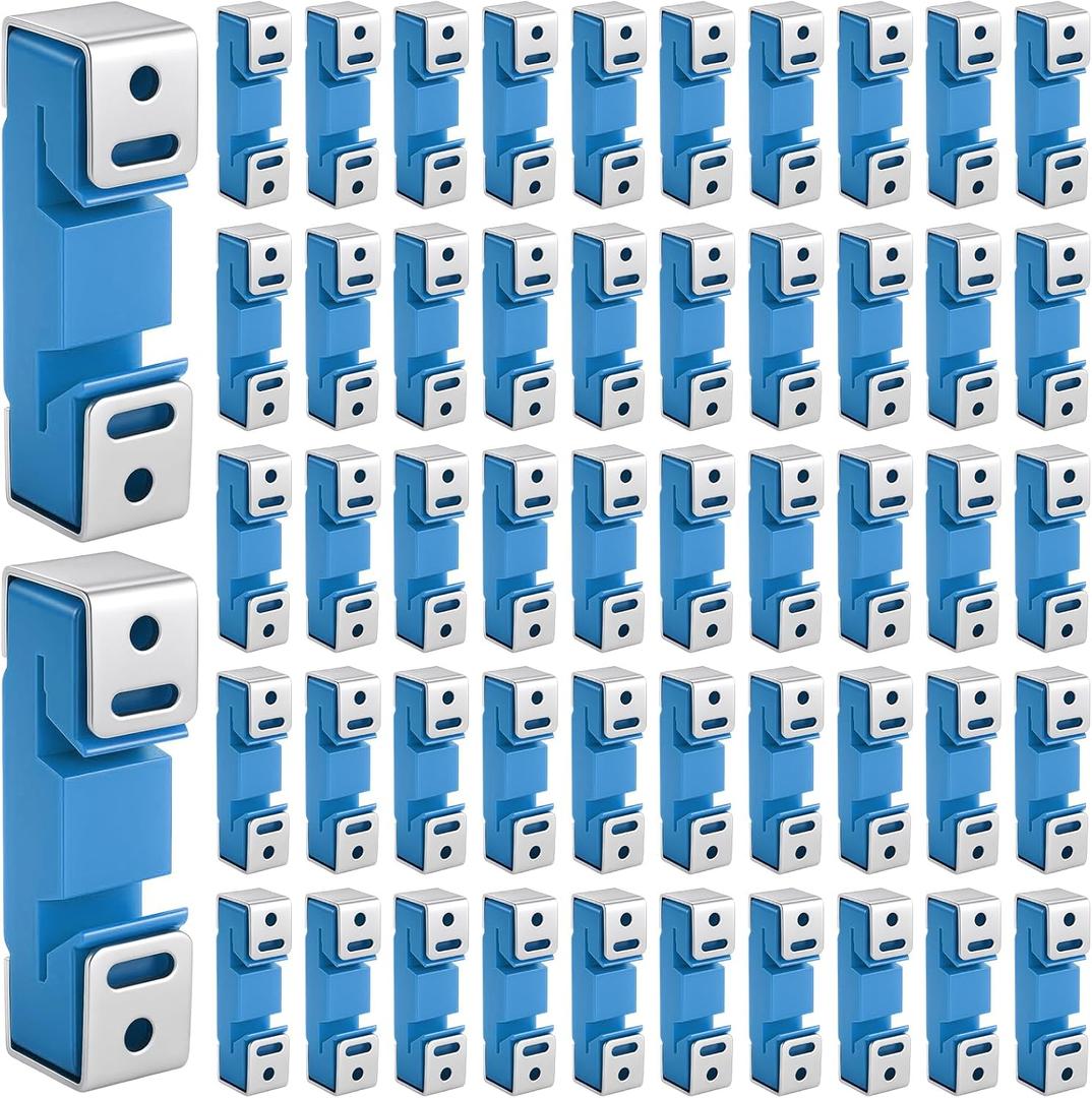 LEIFIDE 100 Pack Sound Isolation Clips Sound Proofing Mounting Blocking Clips Reduce Noisy Neighbor Soundproofing Resilient Channel for Home Office Apartment Recording Studio Walls and Ceilings (Blue)