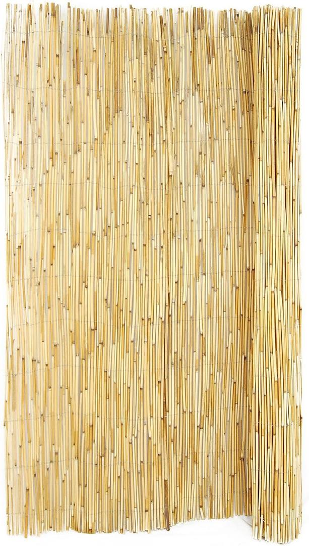 Backyard X-Scapes Natural Reed Fencing Decorative Fence for Backyard Garden Fencing Divider 4 ft H x 8 ft L