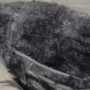 Shaggy Area Rugs, Fuzzy Rugs for Living Room, Soft Nursery Area Rug for Girls, Tie Dye Black Gray Plush Area Rugs Non Slip, Fluffy Rug Carpet 8x10ft