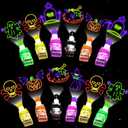 Halloween Party Favors for Kids, 36 Pcs LED Finger Lights Glow in The Dark Light Up Toys Halloween Goodie Bag Fillers Treats Stuffers for Halloween Party Classroom Prizes Bulk Trick or Treat Toy Gifts