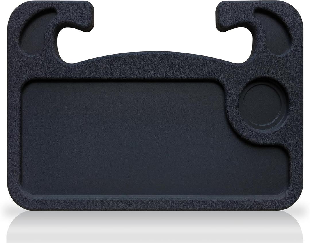Steering Wheel Tray With Cup & Pen Holder for Eating, Makeup, Working, Writing - Car Desk Suitable for Cars, SUVs, Pickup Trucks and RVs