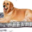 Large Pet Heating Pad, Chew Proof Dog Heating Mat with High & Low Temperature Modes, Waterproof for Indoor Outdoor Doghouse, Suitable for Small Medium Large Dogs Cats Puppies