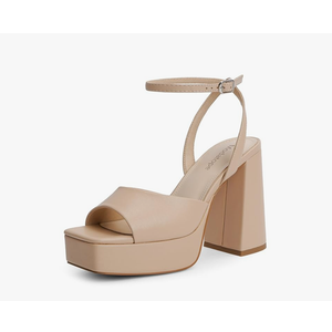 Modatope Platform Heels for Women Platform Sandals Womens Chunky Heel Open Toe Pumps Ankle Strap Womens Wedding Party Pumps Shoes Size 6