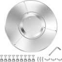 NUPICK Patio Heater Reflector Shield, 33" Propane Outdoor Heaters Replacement Part, Aluminum Heat Reflector Shield Top for Propane Outdoor Heaters