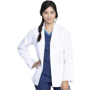 Dickies Women's 28" Poplin Lab Coat 84401 (Medium, White)