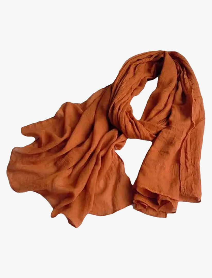 Winter Cotton Linen Scarf Solid Color Fashion Ladies Soft Linen Scarves 75X190cm