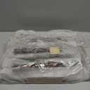 MaxSmeo Side Table, 3-Tier Small End Table, Modern Oval Night Stand Accent Table for Living Room, Bedroom, Rustic Brown