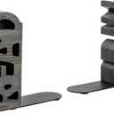 Book Ends Christian, Vintage Weathered Gray Solid Wood Bookends Carved in Read and Pray Block Letters, Decorative Book Stands for Home Library Bookshelf Office Desk, 2 Piece Set