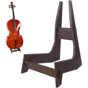 Cello Stand, Cello Support Holder made of wood with Rubber Protection Detachable Portable Musical Instrument Stand for 1/8-4/4 Cellos Guitars Electric Bass Electric Guitar Stand