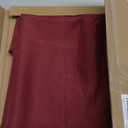 sancua Round Tablecloth - 60 Inch - Water Resistant Spill Proof Washable Polyester Table Cloth Decorative Fabric Table Cover for Dining Tables, Buffet Parties and Camping, Burgundy