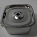 Veken Innovation Award Winner Stainless Steel Cat Water Fountain, 95oz/2.8L Automatic Pet Fountain Dog Water Dispenser with Replacement Filters & Silicone Mat for Cats, Dogs, Multiple Pets (Silver)