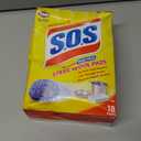 S.O.S 98018 S.O.S Steel Wool Soap Pads 18 Count