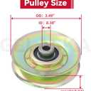GELASKA 139245 Idler Pulley Replaces 532139245 Pulley Idler Craftsman 127783, 532127783, Craftsman Idler Pulley 139245, 123766X, 532106298 for Husqvarna GT160, GT190, GT200, GT2500 Mowers