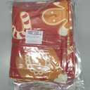 10 x Chic D Christmas Gingerbread Man Swag Valance Curtains for Kitchen, Candy Cane Curtain Valances Rod Pocket Window Curtain, Thermal Insulated Washable Swag Kitchen Curtains 56"x36"